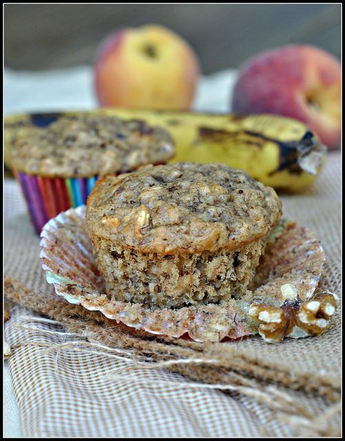 Healthy Banana Muffins With Applesauce
 healthy banana oatmeal muffins with applesauce