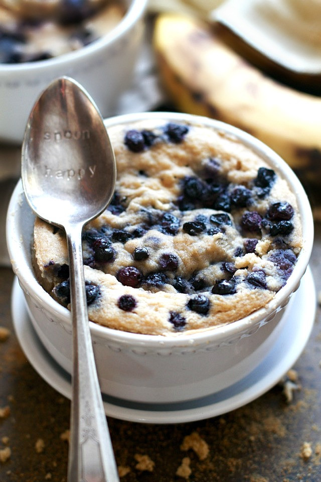 Healthy Banana Mug Cake
 Blueberry Banana Bread Mug Cake