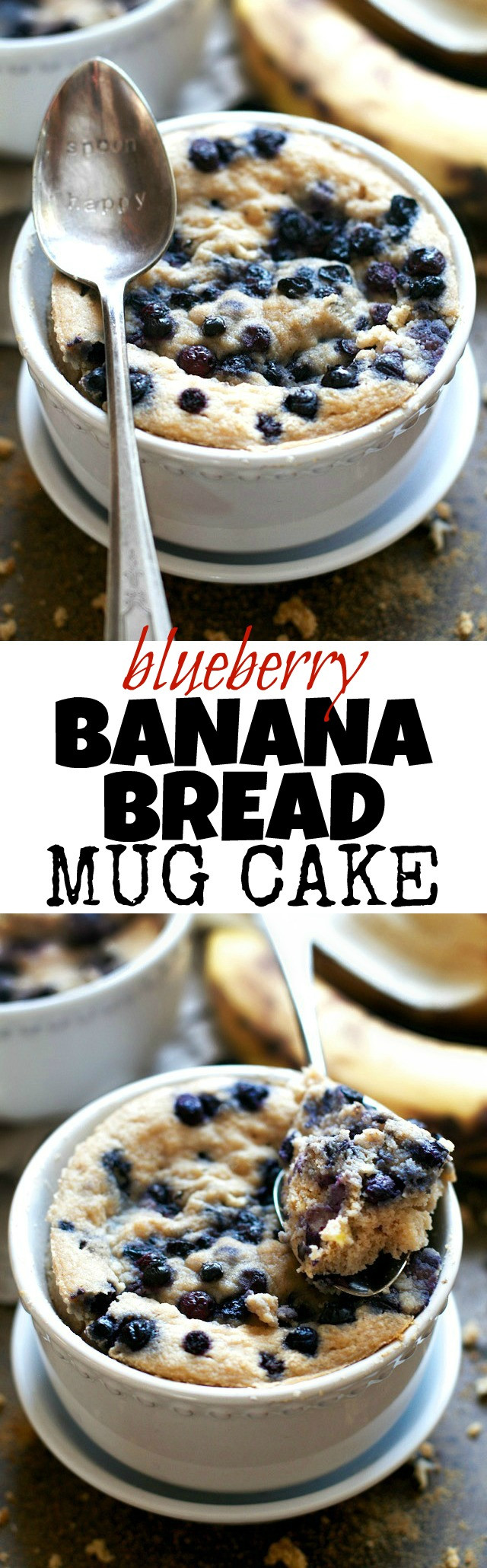 Healthy Banana Mug Cake
 Blueberry Banana Bread Mug Cake