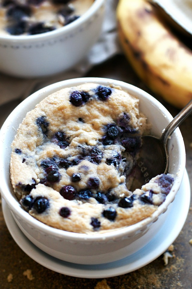 Healthy Banana Mug Cake
 Blueberry Banana Bread Mug Cake