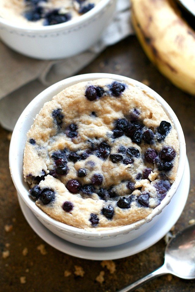 Healthy Banana Mug Cake
 Blueberry Banana Bread Mug Cake