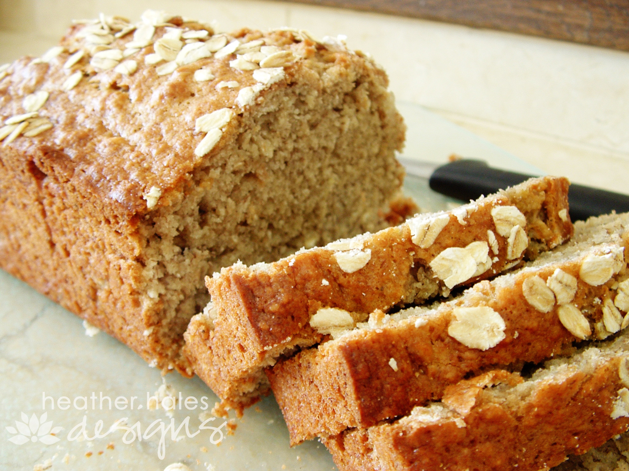 Healthy Banana Oat Bread
 healthy oatmeal banana bread