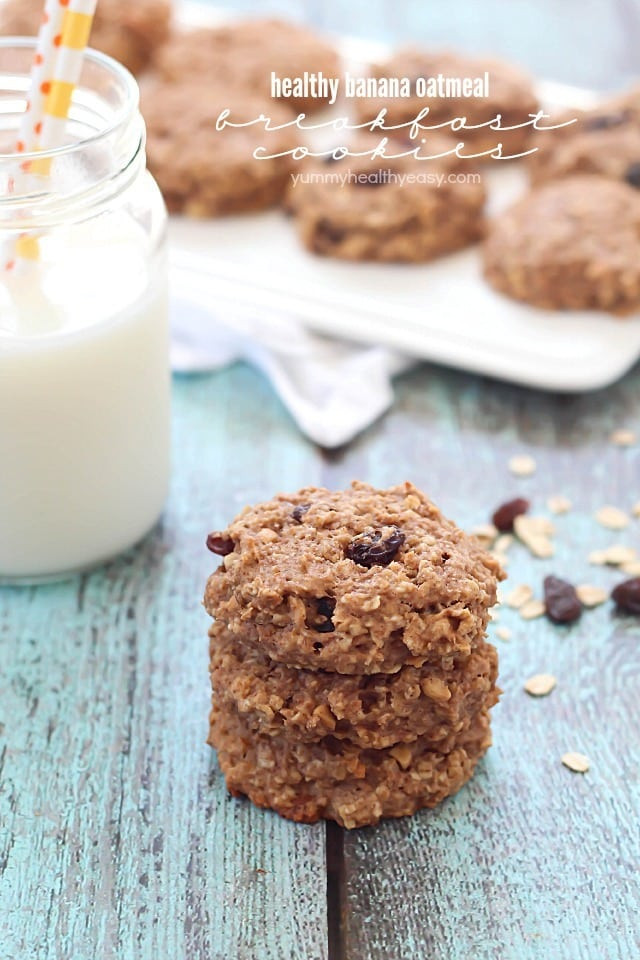 Healthy Banana Oatmeal Breakfast Cookies
 Healthy Banana Oatmeal Breakfast Cookies Yummy Healthy Easy