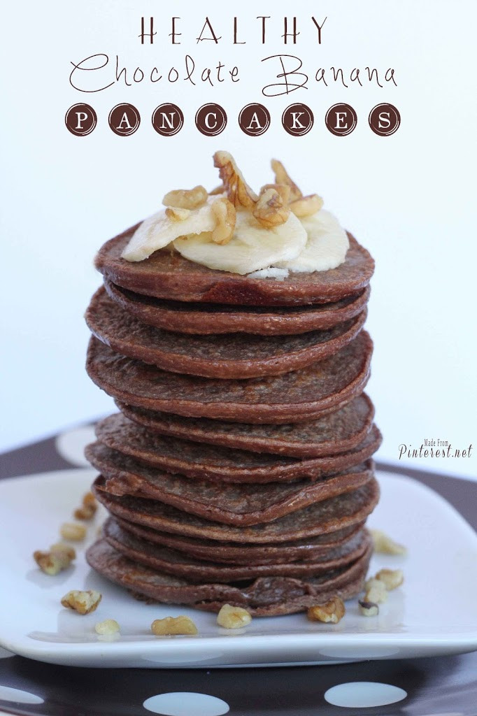 Healthy Banana Pancakes
 Healthy Chocolate Banana Pancakes