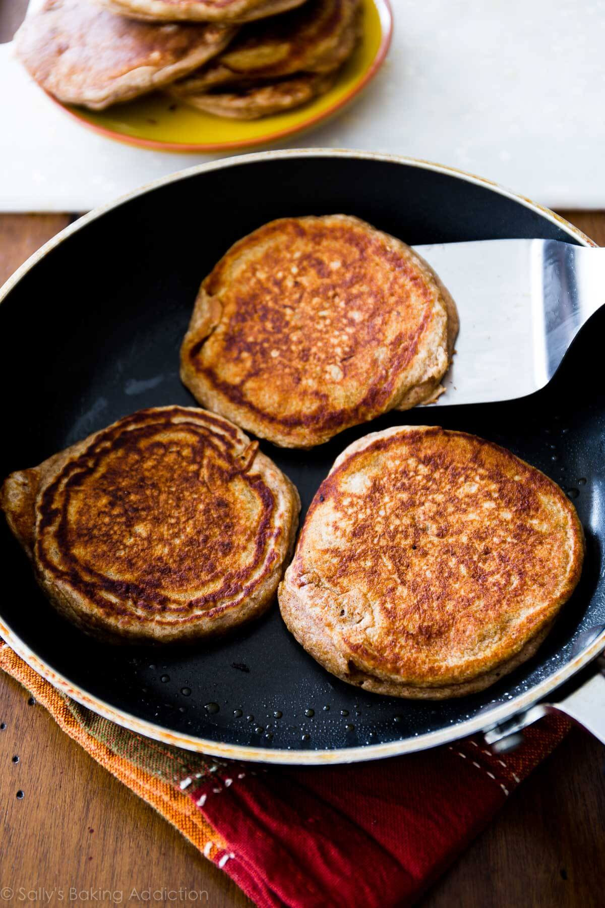 Healthy Banana Pancakes
 Whole Wheat Banana Pancakes Sallys Baking Addiction