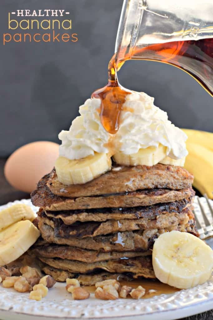 Healthy Banana Pancakes
 Healthy Banana Nut Pancakes Shugary Sweets