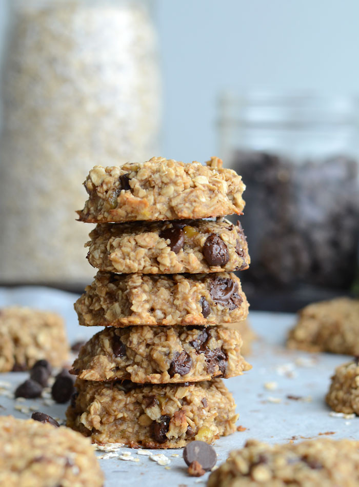 Healthy Banana Peanut Butter Cookies
 Flourless Peanut Butter Banana Oatmeal Cookies Vegan