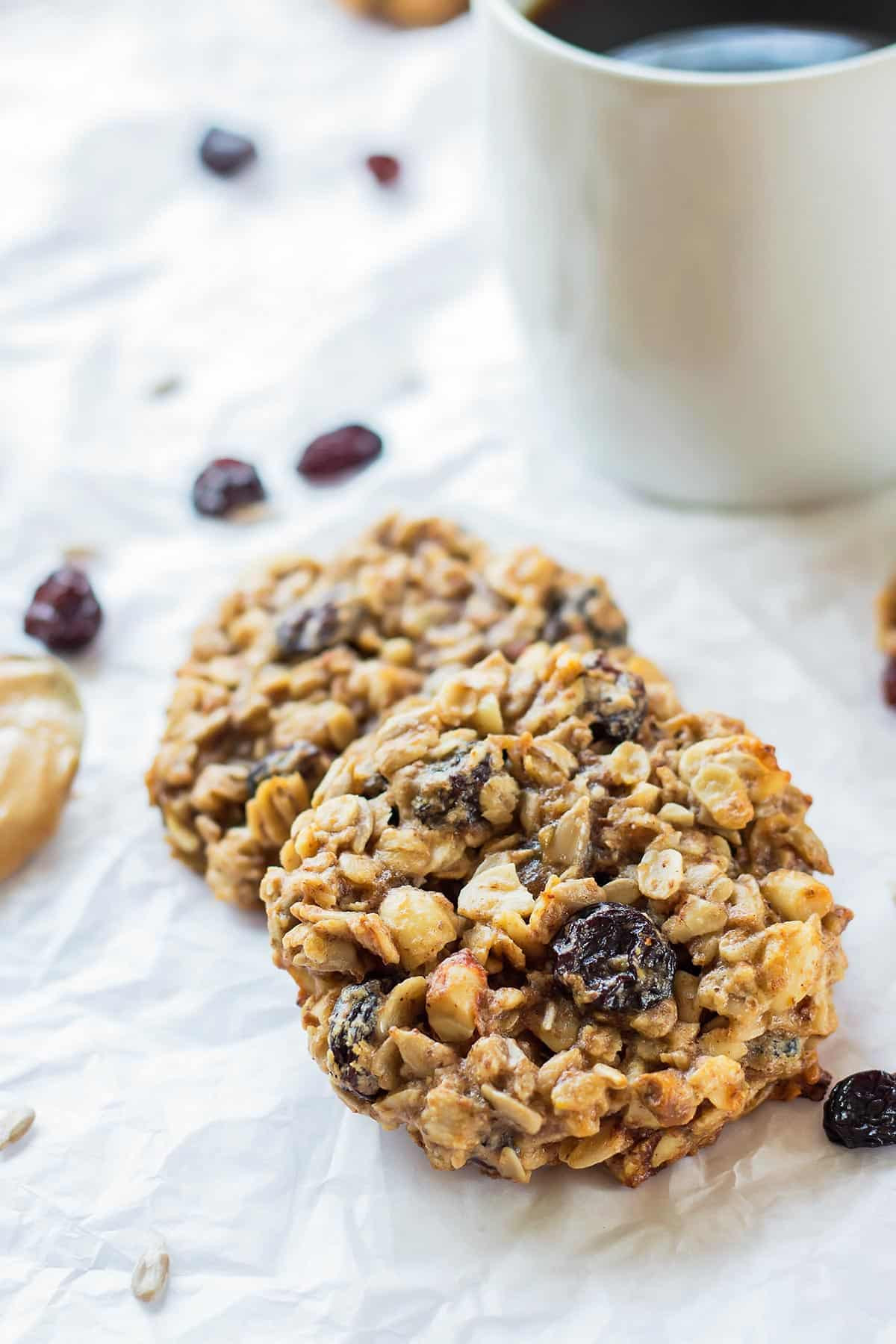 Healthy Banana Peanut Butter Cookies
 Peanut Butter Banana Breakfast Cookies Vegan Leelalicious