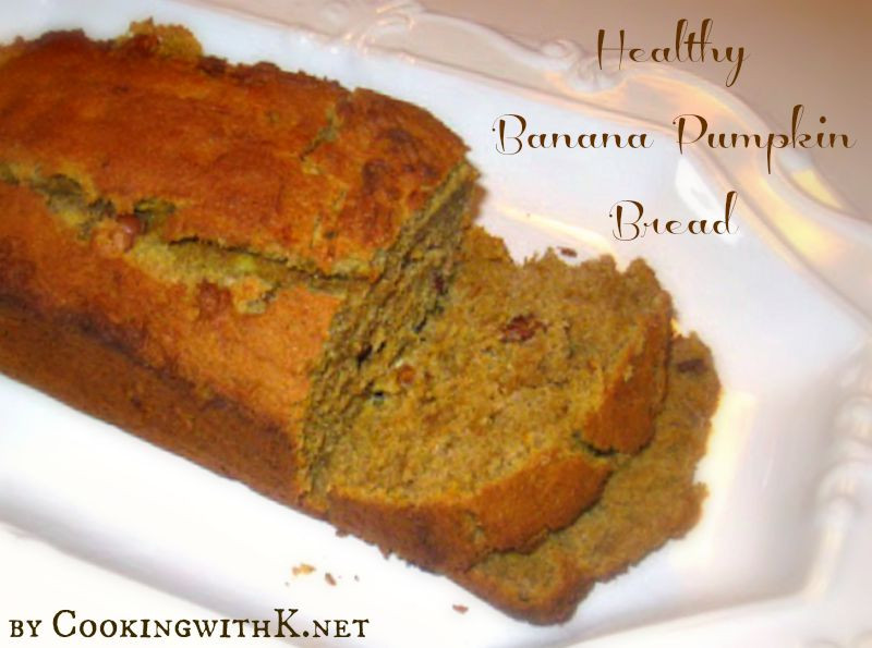 Healthy Banana Pumpkin Bread
 Cooking with K Brandy s Healthy Banana Pumpkin Bread