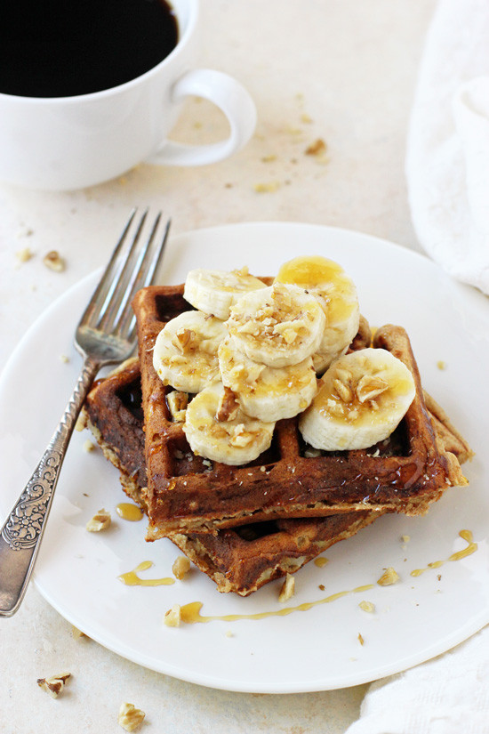 Healthy Banana Waffles
 Healthy Banana Walnut Waffles Cook Nourish Bliss