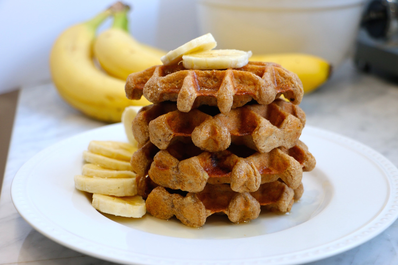 Healthy Banana Waffles
 Gluten Free Banana Belgian Waffles Whitney E RD