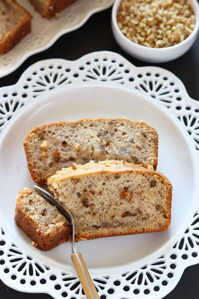 Healthy Banana Walnut Bread
 Vegan Banana Nut Bread healthy Banana walnut loaf bread