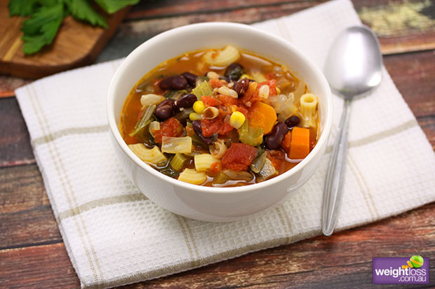 Healthy Bean Soup Recipes Weight Loss
 Two Bean Minestrone Soup