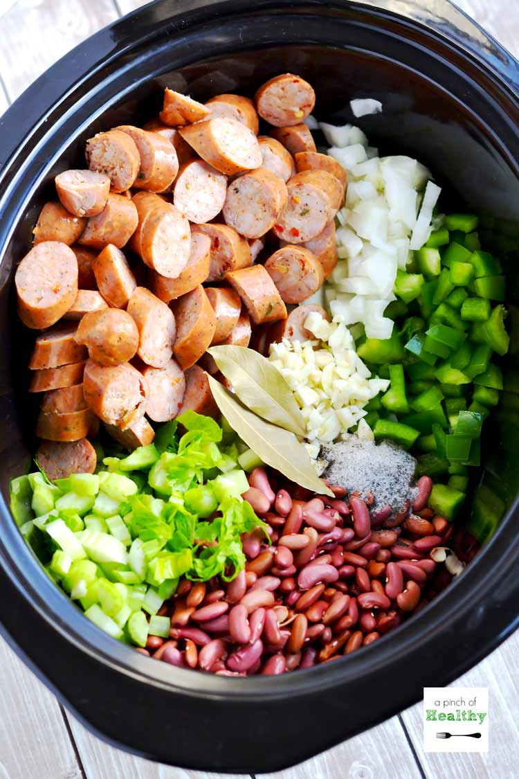 Healthy Beans And Rice Recipe
 Red Beans and Rice in the Slow Cooker A Pinch of Healthy