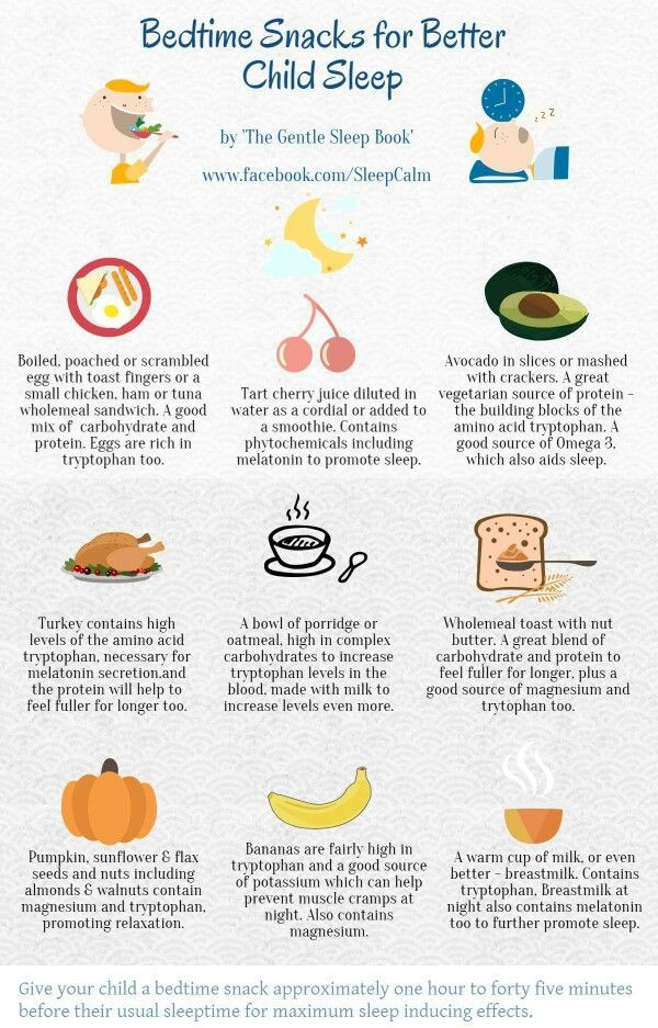 Healthy Bedtime Snacks For Sleep
 Great list of pre nap or bed snacks