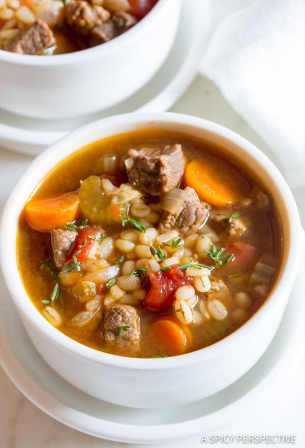 Healthy Beef Barley Soup
 Perfect Beef Barley Soup A Spicy Perspective