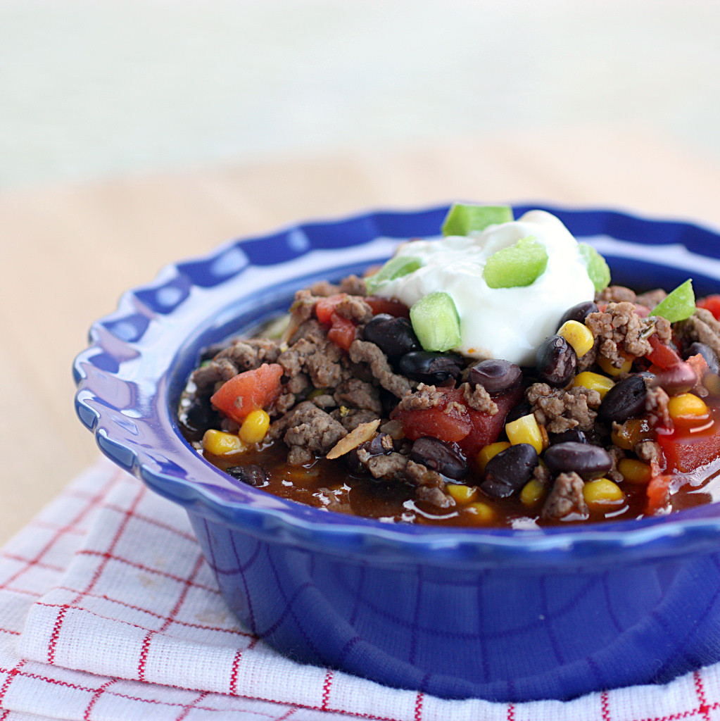 Healthy Beef Chili Recipe
 Healthy Spicy Beef and Black Bean Chili The Girl Who Ate