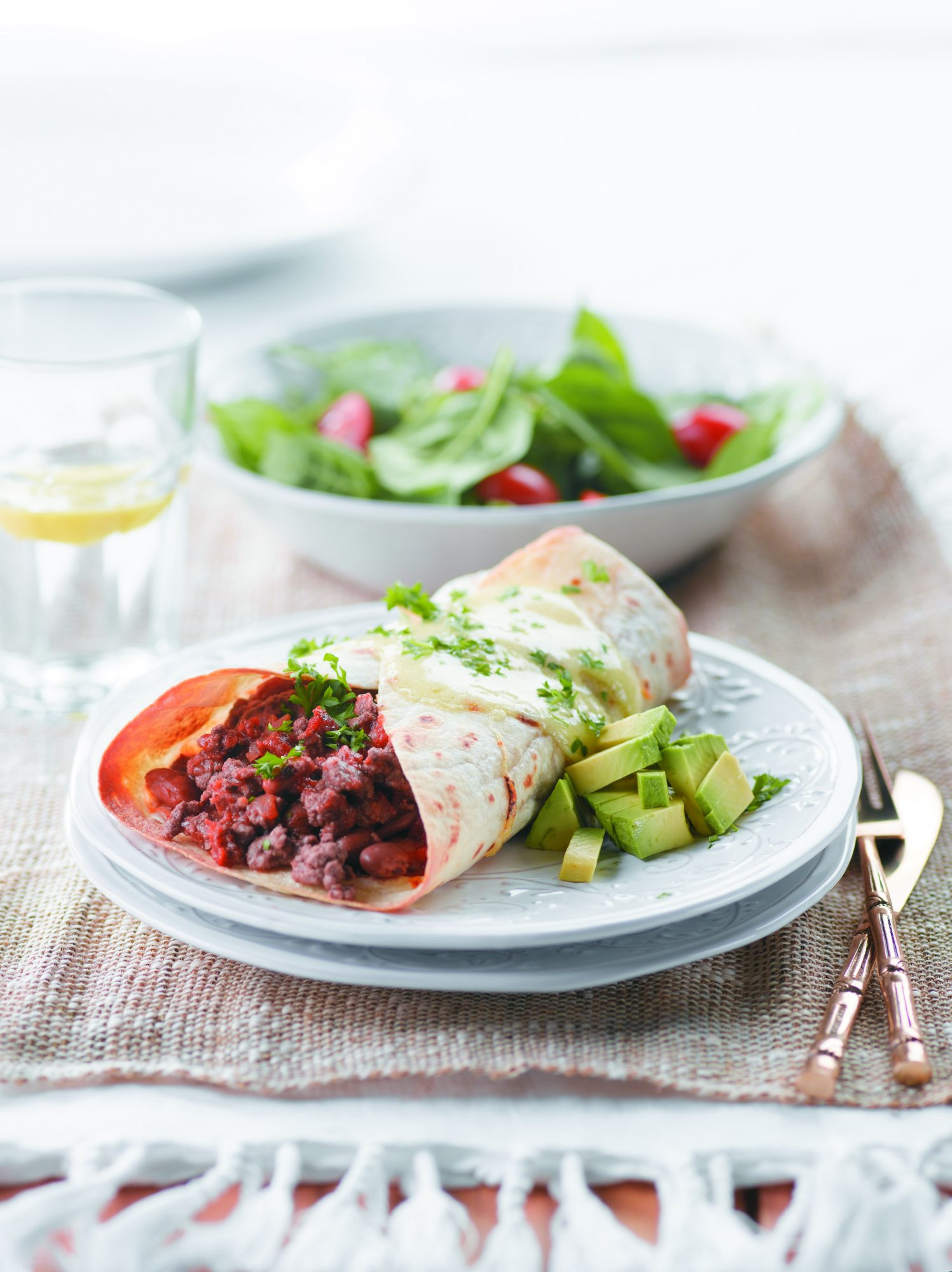 Healthy Beef Enchiladas
 Beef enchiladas