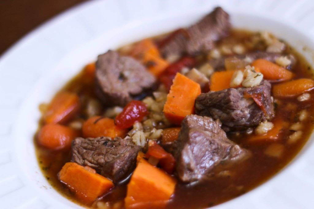 Healthy Beef Soup
 "Hearty & Healthy Beef Barley Soup" by Shannon Vonkaenel