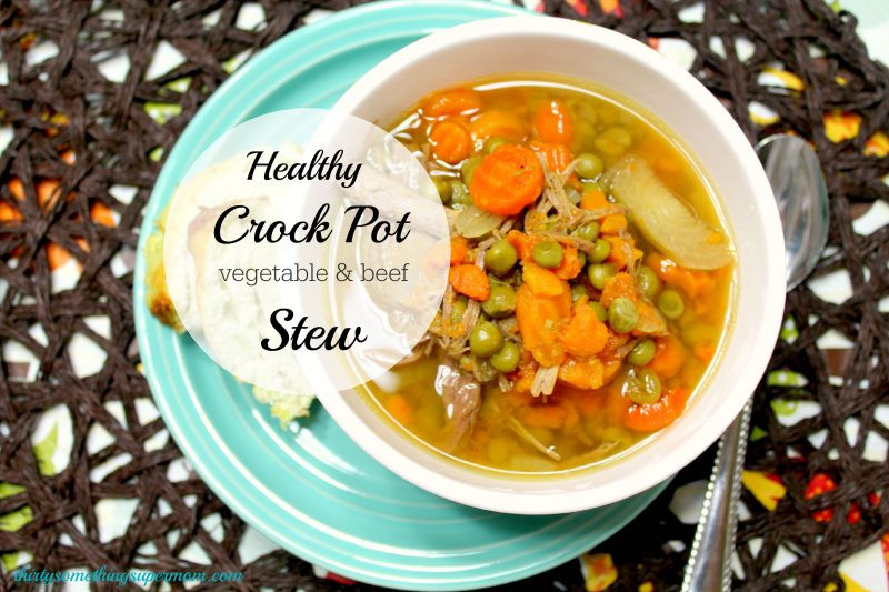 Healthy Beef Stew Crock Pot
 Crock Pot Ve able Beef Stew ThirtySomethingSuperMom