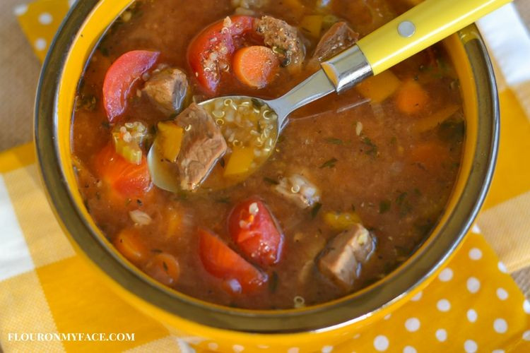 Healthy Beef Stew Crock Pot
 Healthy Crock Pot Beef Quinoa Stew Flour My Face