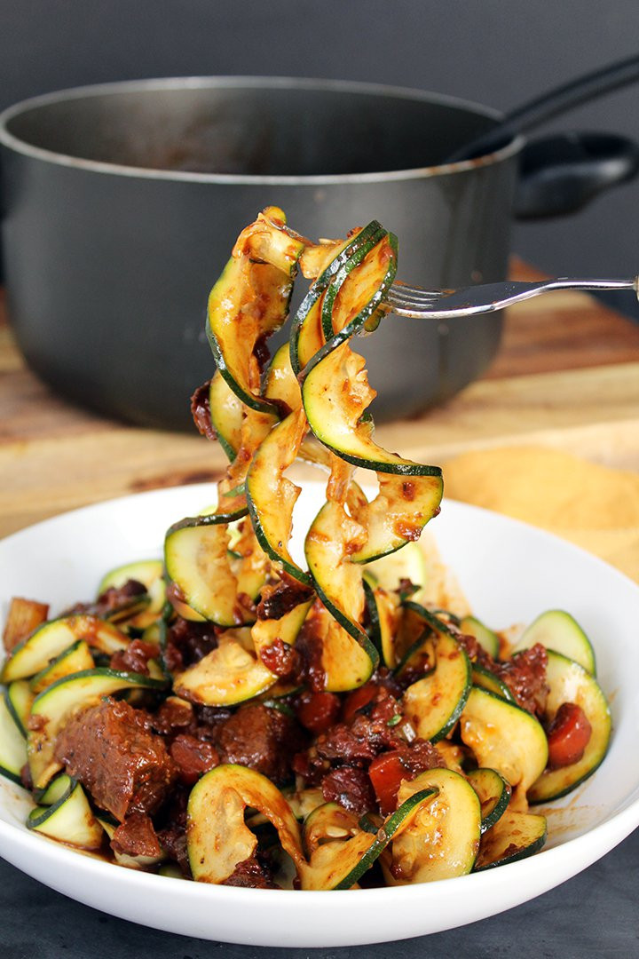 Healthy Beef Stew
 Hearty & Healthy Beef Stew with Zucchini Noodles