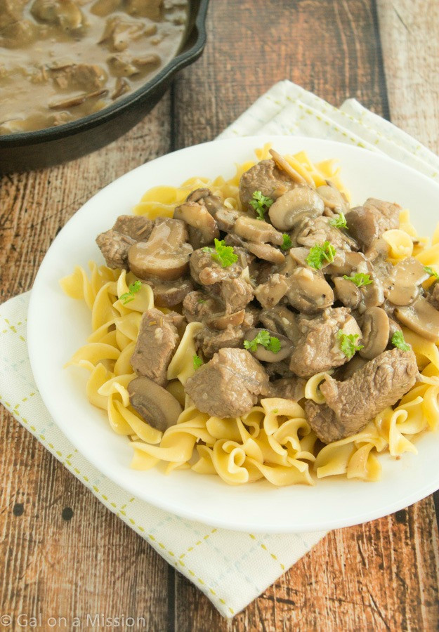 Healthy Beef Stroganoff
 Healthier Beef Stroganoff Gal on a Mission