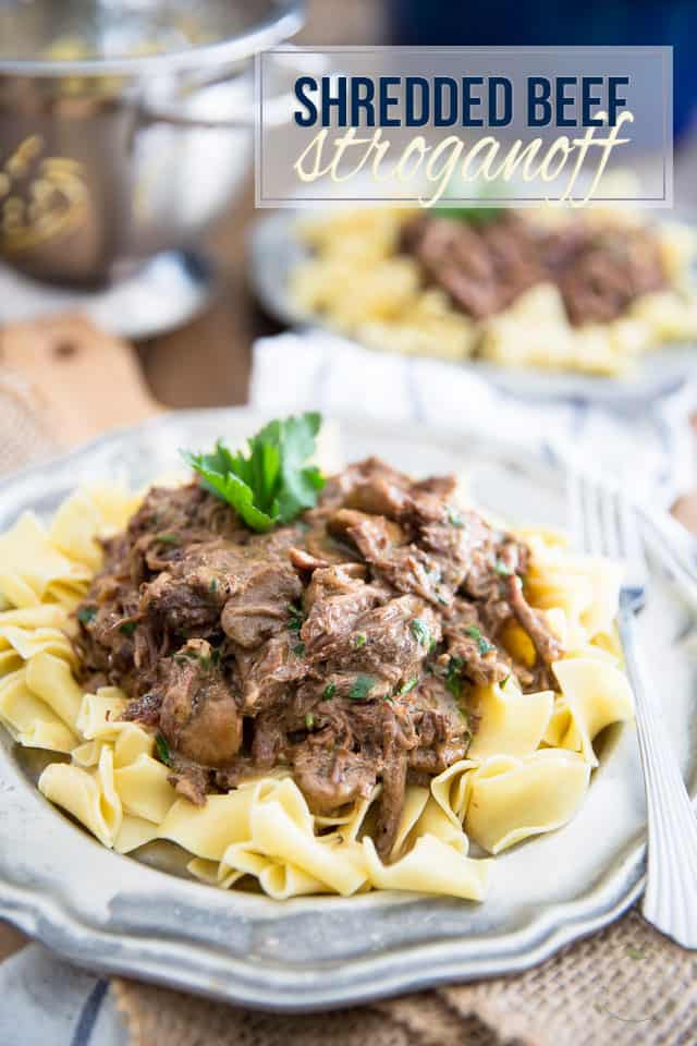 Healthy Beef Stroganoff
 Shredded Beef Stroganoff • The Healthy Foo