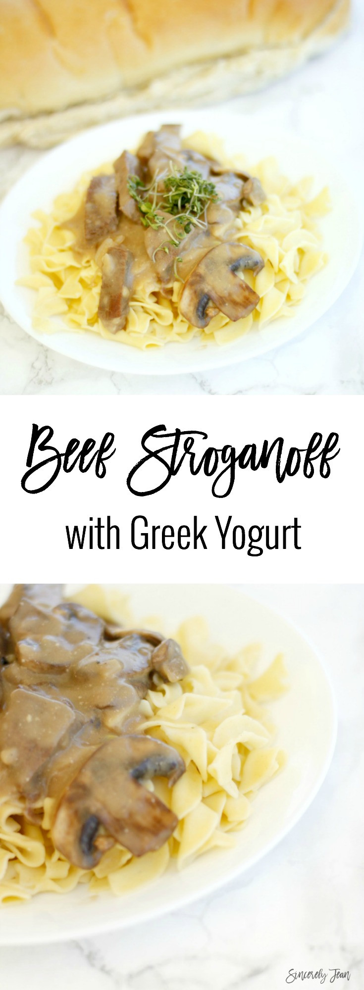 Healthy Beef Stroganoff With Greek Yogurt
 Beef Stroganoff with Greek Yogurt Sincerely Jean