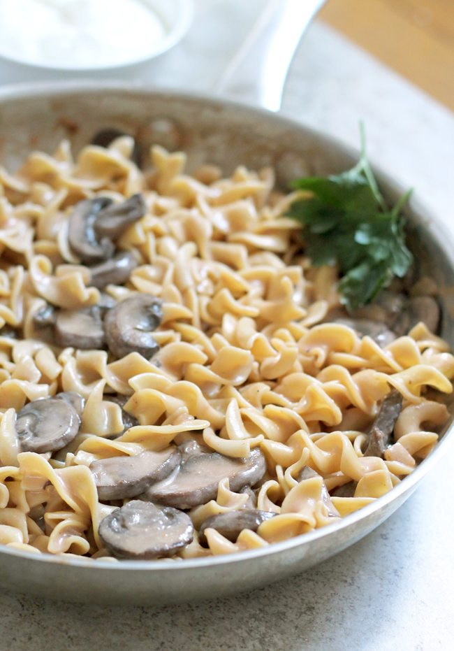 Healthy Beef Stroganoff With Greek Yogurt
 Light Mushroom Stroganoff