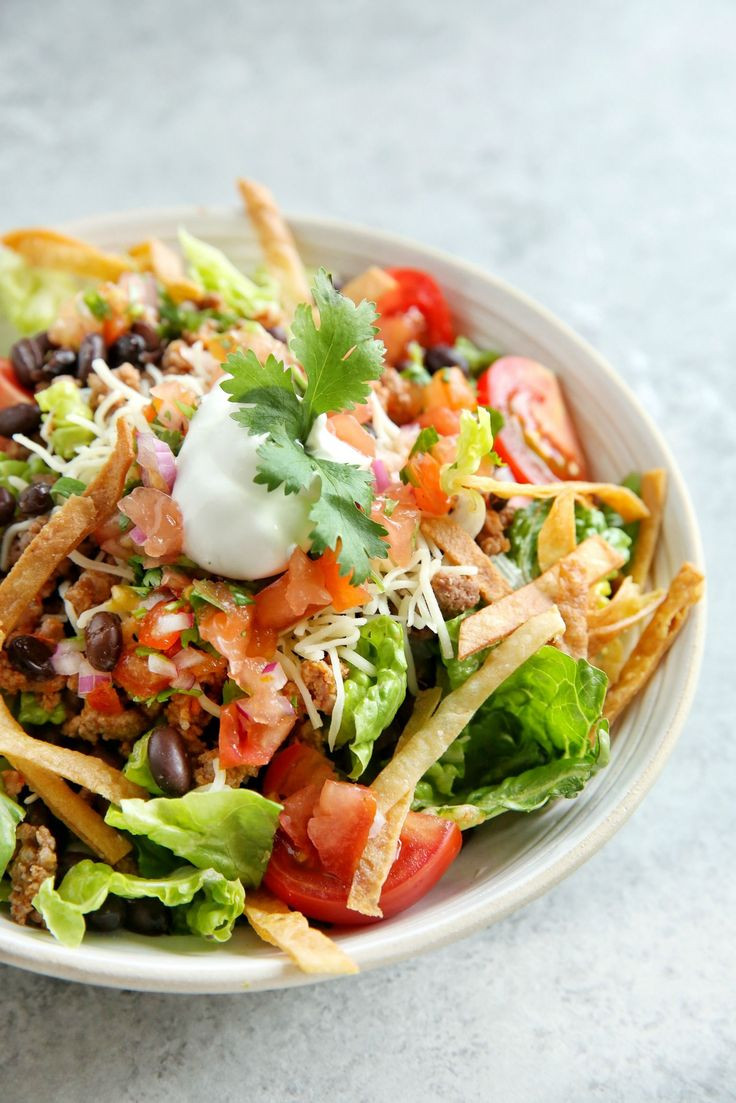 Healthy Beef Taco Salad
 719 best Ground Beef Recipes images on Pinterest