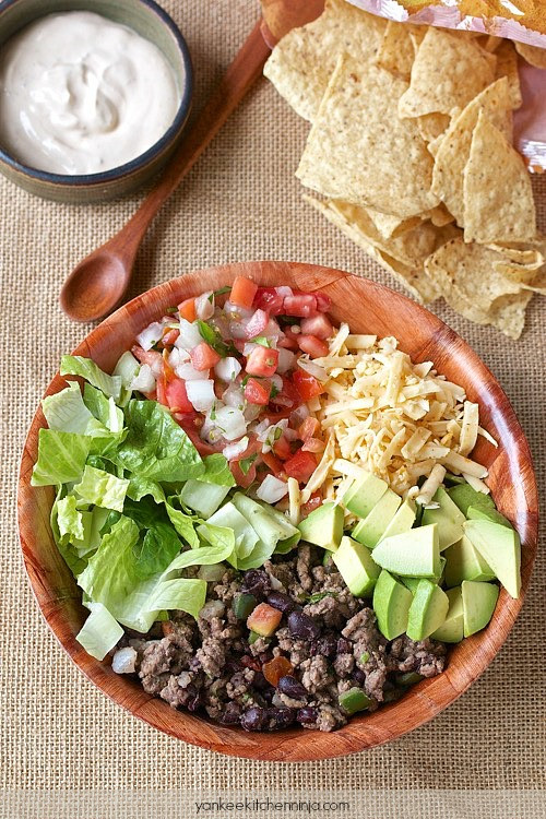 Healthy Beef Taco Salad
 Healthy 10 minute taco salad