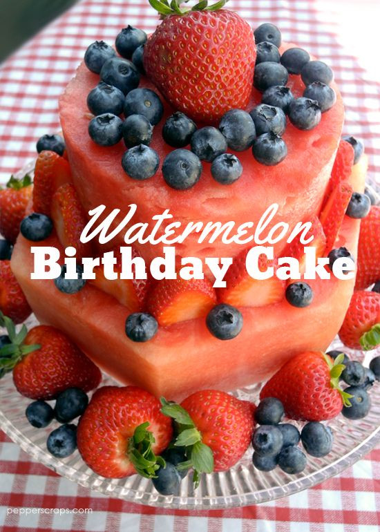 Healthy Birthday Cake Ideas
 Best 25 Watermelon birthday cakes ideas on Pinterest