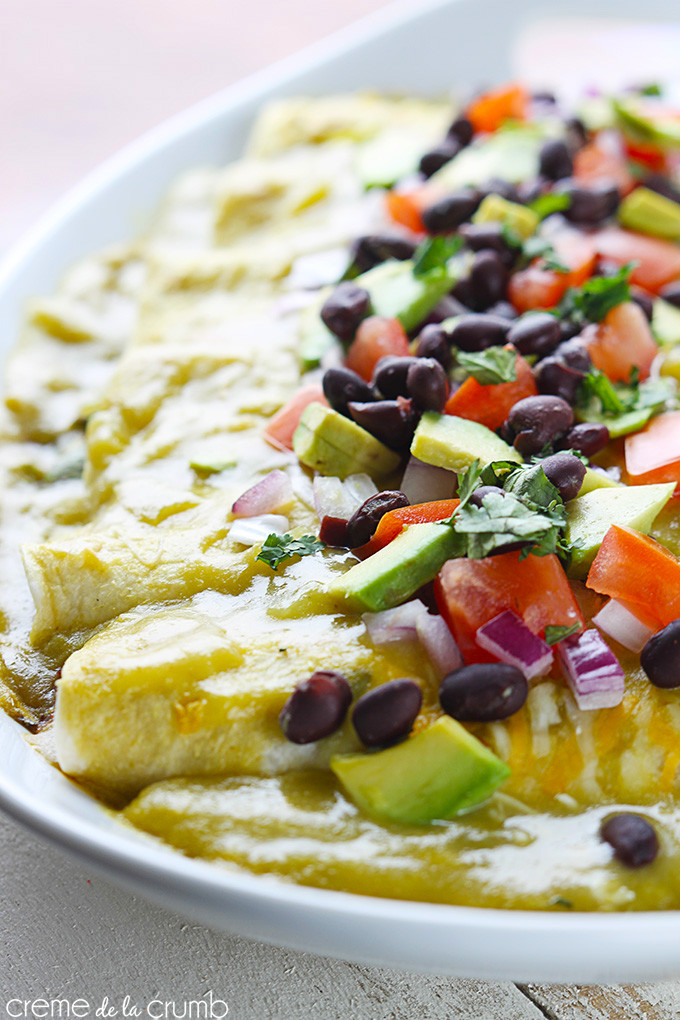 Healthy Black Bean Enchiladas
 Avocado Black Bean Enchiladas skinny