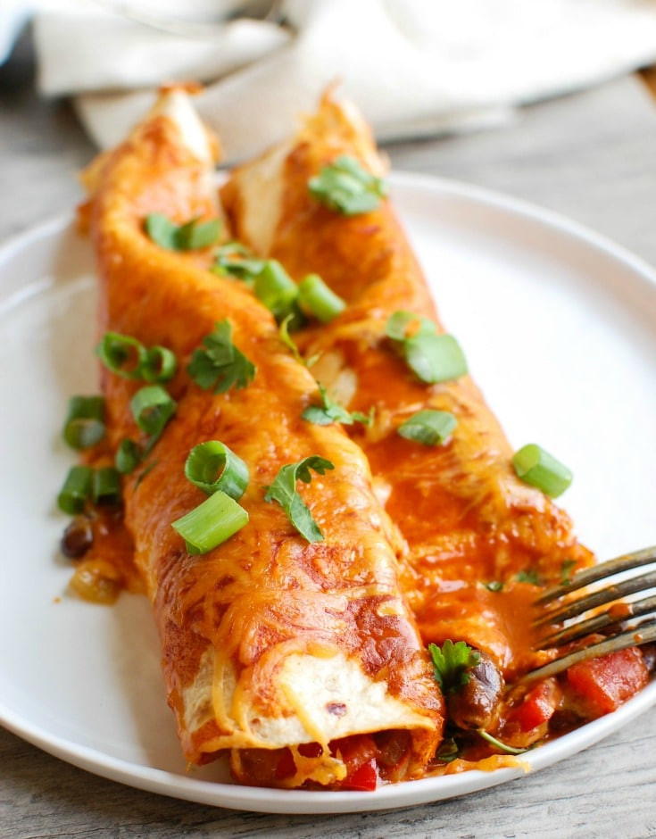 Healthy Black Bean Enchiladas
 Ve arian Black Bean Enchiladas A Cedar Spoon