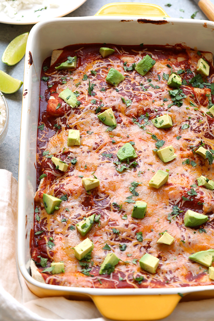 Healthy Black Bean Enchiladas
 The Easiest Healthy Black Bean and Chicken Enchiladas with