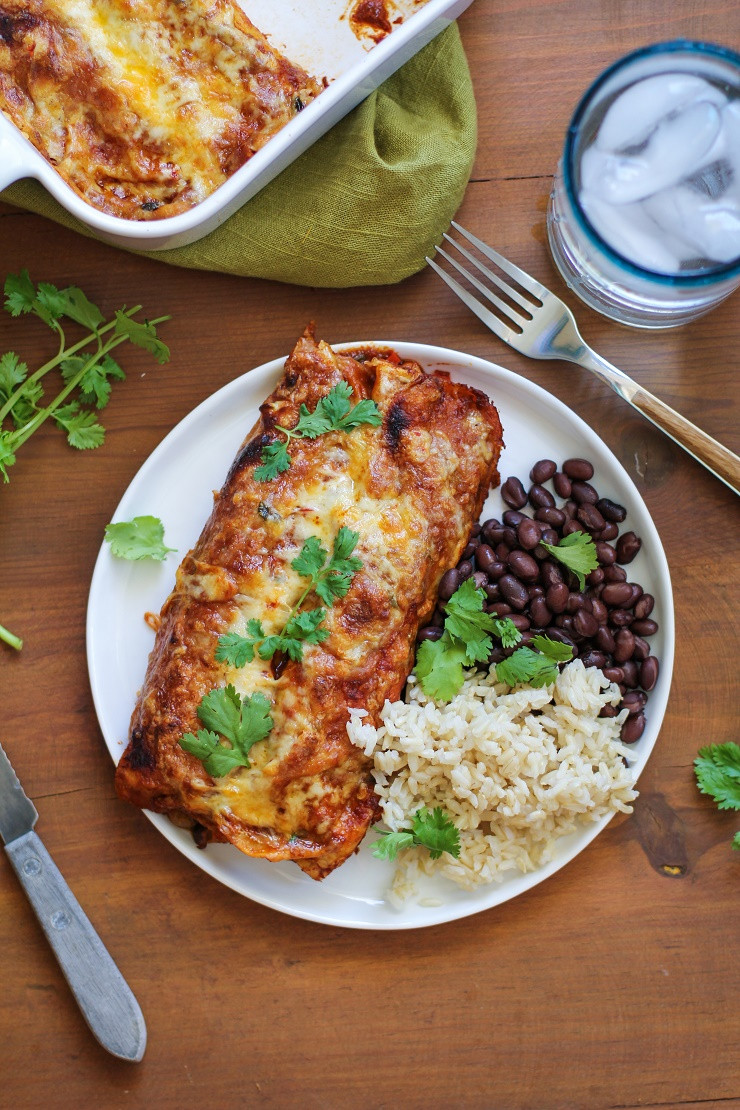 Healthy Black Bean Enchiladas
 Small Batch Sweet Potato and Black Bean Enchiladas The