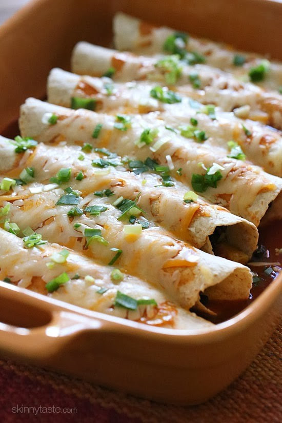 Healthy Black Bean Enchiladas
 15 Light and Healthy Ve arian Recipes