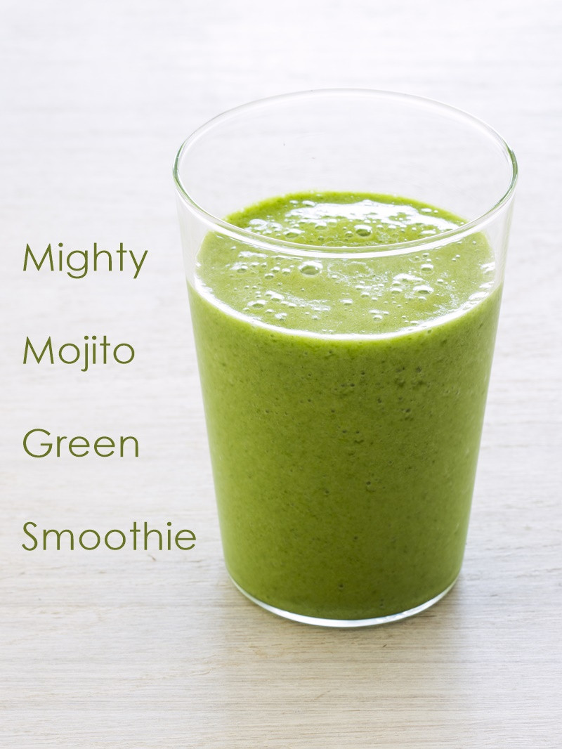 Healthy Blender Smoothies
 Mighty Mojito Green Smoothie Recipe