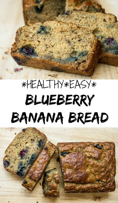 Healthy Blueberry Banana Bread
 Healthy Blueberry Banana Bread