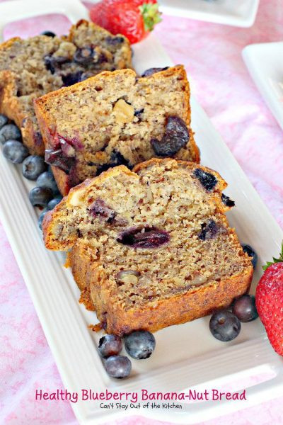 Healthy Blueberry Bread
 Healthy Blueberry Banana Nut Bread Can t Stay Out of the