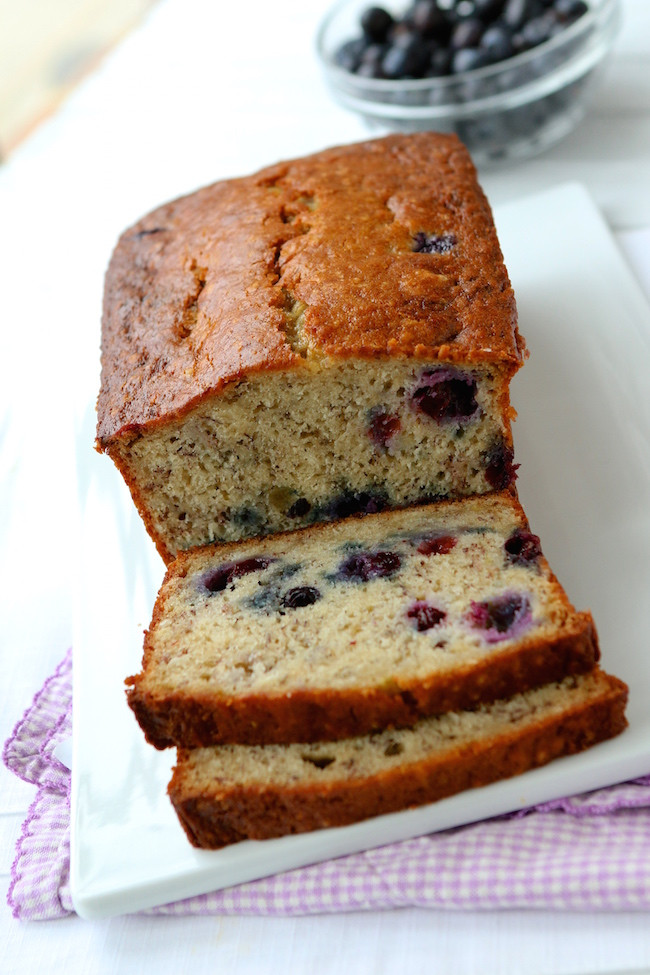 Healthy Blueberry Bread Recipes
 Blueberry Banana Bread with Greek Yogurt ingre ntsinc