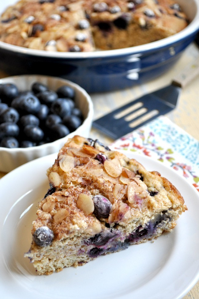 Healthy Blueberry Coffee Cake
 Lightened Up Blueberry Coffee Cake