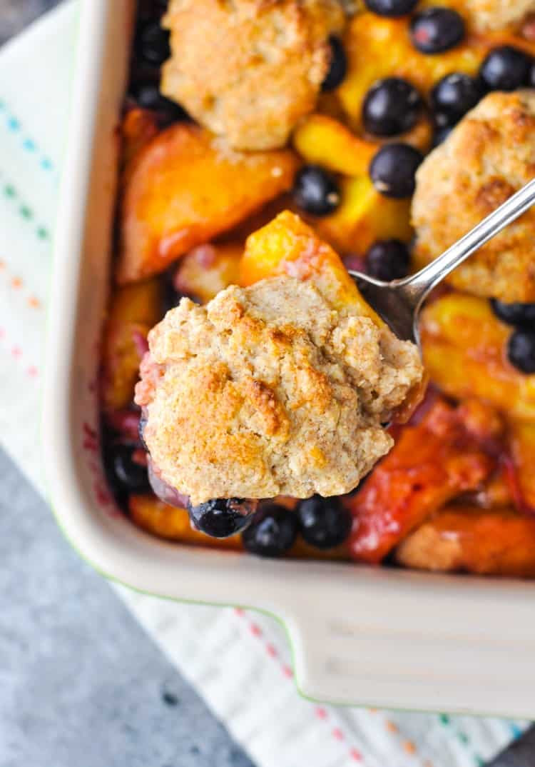 Healthy Blueberry Dessert Recipes
 Healthy Blueberry Peach Cobbler Our Week in Meals 32