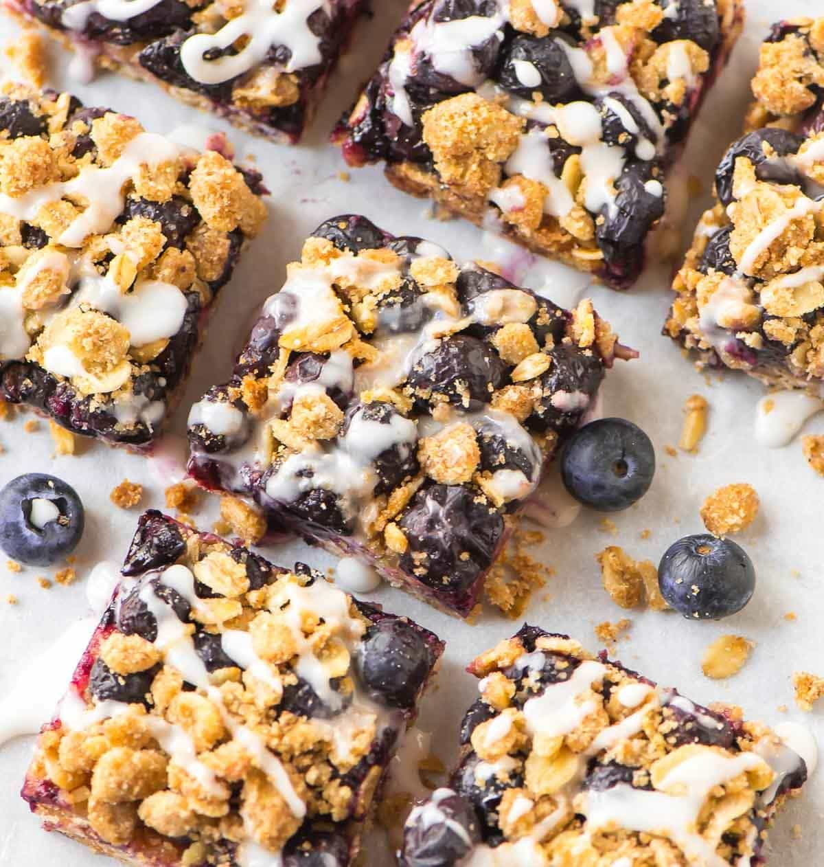 Healthy Blueberry Dessert Recipes
 Blueberry Oatmeal Bars