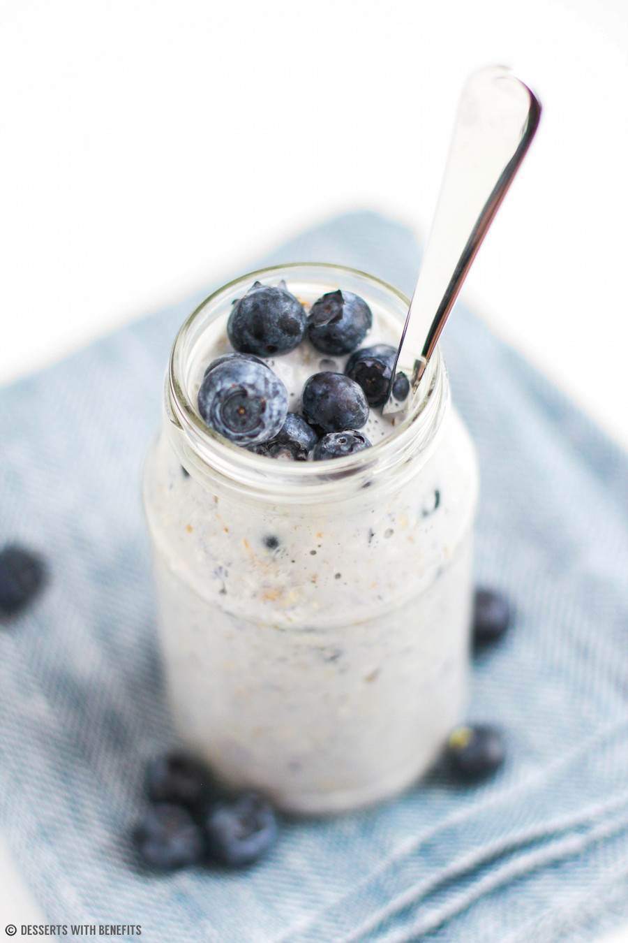 Healthy Blueberry Desserts
 Healthy Blueberry Muffin Overnight Dessert Oats