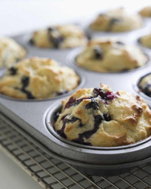 Healthy Blueberry Muffins With Applesauce
 Healthier Blueberry Muffins made with applesauce & yogurt