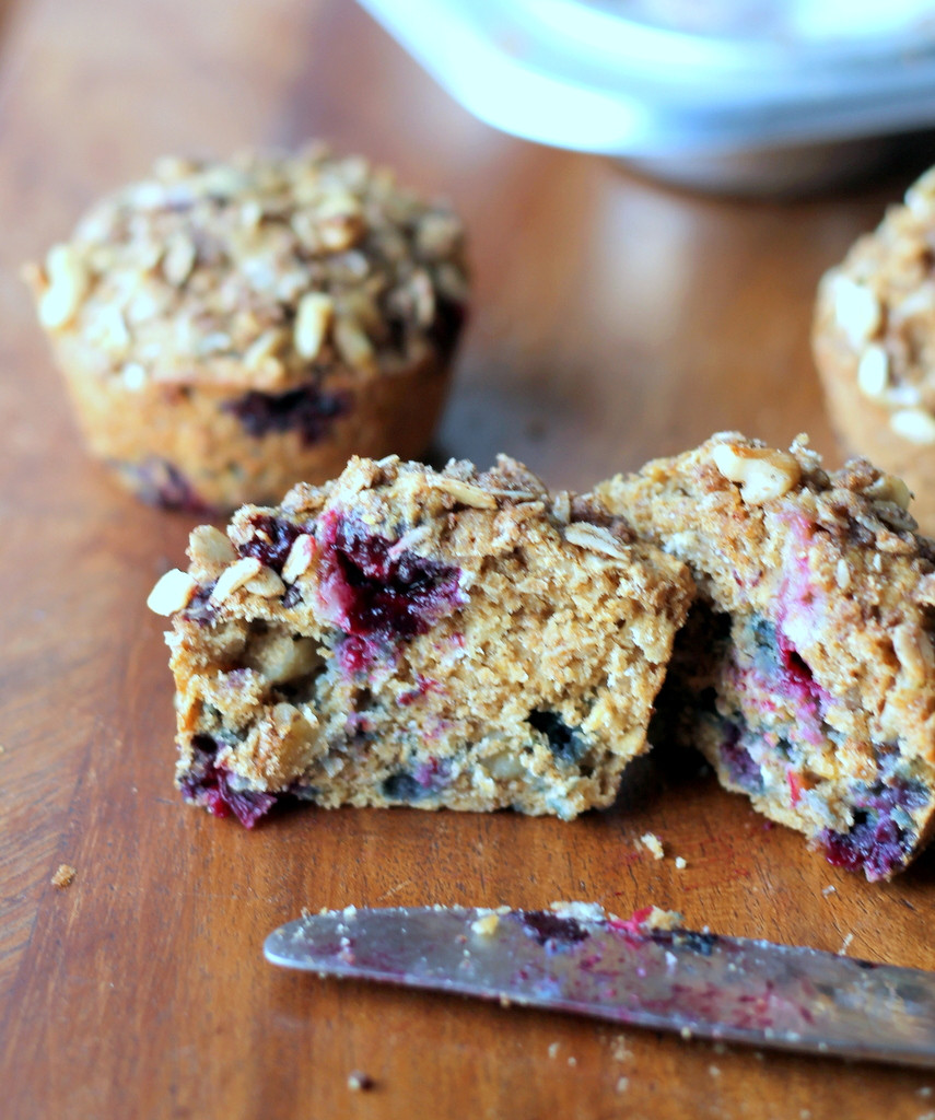 Healthy Blueberry Muffins With Applesauce
 Oatmeal Blueberry Applesauce Muffins with Walnut Oat