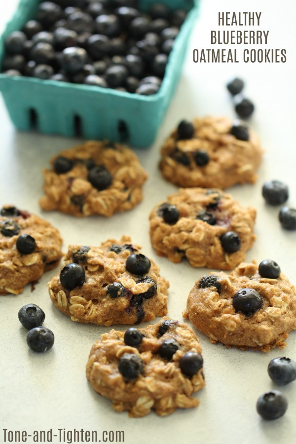 Healthy Blueberry Oatmeal Cookies
 Healthier Blueberry Oatmeal Cookies