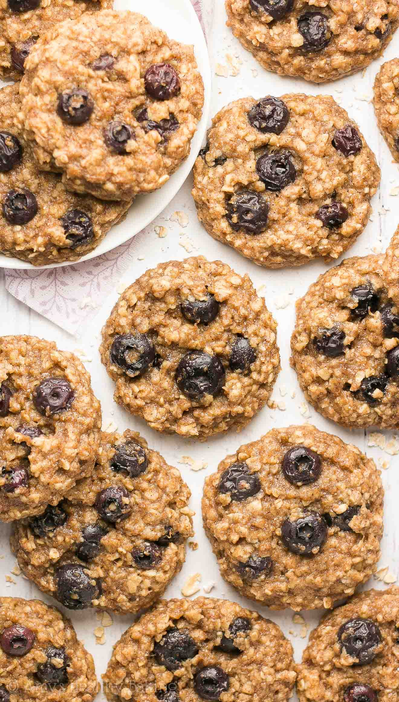 Healthy Blueberry Oatmeal Cookies
 healthy banana blueberry oatmeal cookies